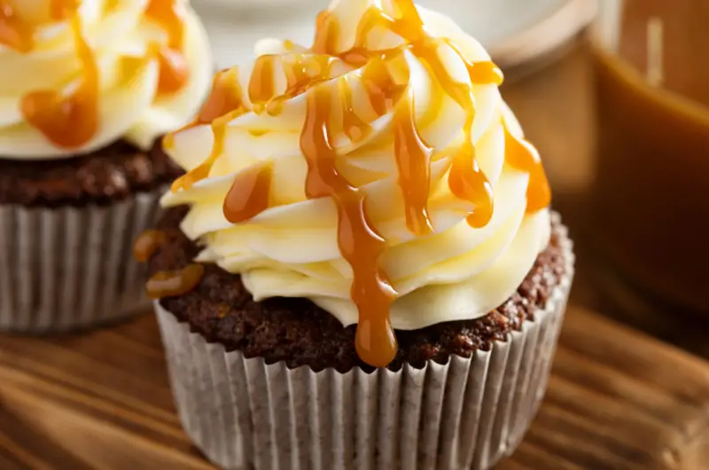 Irresistible Salted Caramel Mocha Cupcakes