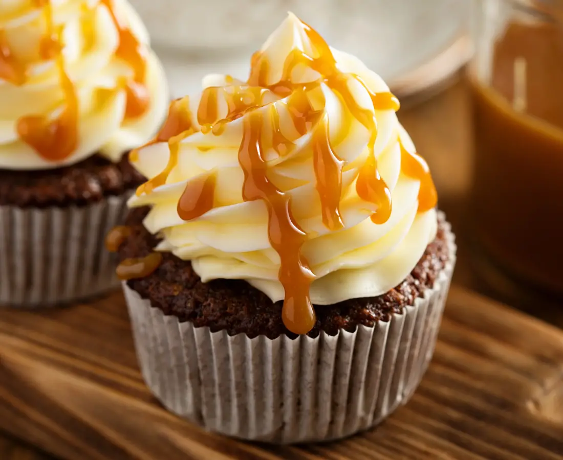 Salted Caramel Mocha Cupcakes