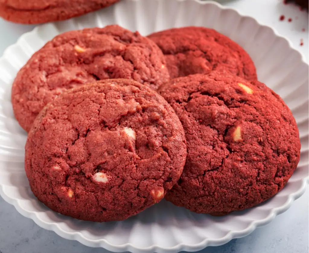 Red Velvet Chocolate Chip Cookies